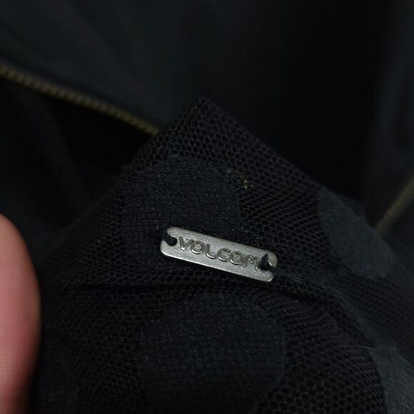 Volcom Black Polka Dot Mesh Lined Scoop Dress - Picture 8 of 11